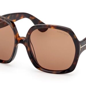 Home tom ford saffron brown butterfly ladies sunglasses ft1221 52e 60