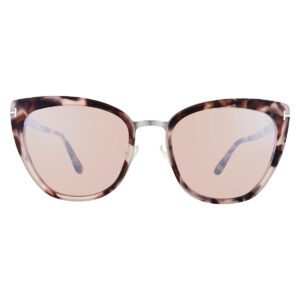 Home tom ford simona champagne silver flash butterfly ladies sunglasses ft0717 55g 57