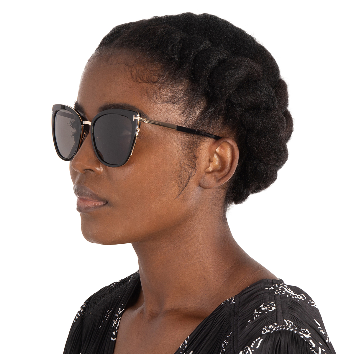 tom ford simona smoke cat eye ladies sunglasses ft0717 01a 57 tom ford simona smoke cat eye ladies sunglasses ft0717 01a 57