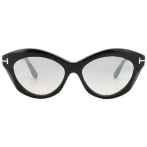 Home tom ford toni smok mirror cat eye ladies sunglasses ft1111 01c 55