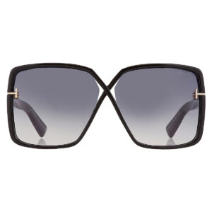 Home tom ford yvonne smoke gradient butterfly ladies sunglasses ft1117 01b 63