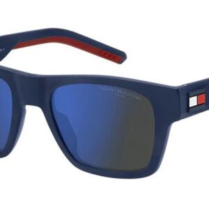 tommy hilfiger blue multilayer square men's sunglasses th 1975/s 0fll/zs 51