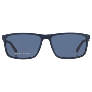 Home tommy hilfiger blue rectangular men's sunglasses th 1675/s 0ipq/ku 59