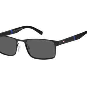 tommy hilfiger grey rectangular men's sunglasses th 1904/s 0003/ir 55