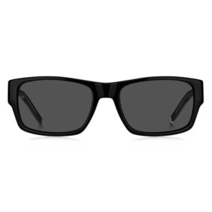 Home tommy hilfiger grey rectangular men's sunglasses th 2017/s 0807/ir 56