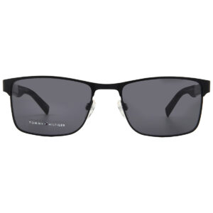 tommy hilfiger grey rectangular men's sunglasses th 2040/s 0807/ir 56