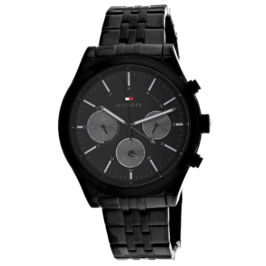 tommy hilfiger men's ashton black dial watch 1791738 tommy hilfiger men's ashton black dial watch 1791738