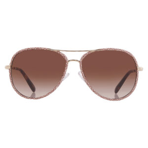 Home tory burch brown gradient pilot ladies sunglasses ty6114 336013 58