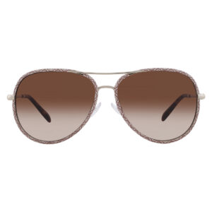 tory burch brown gradient pilot ladies sunglasses ty6114 336013 60