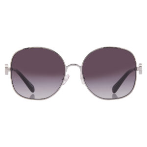 Home tory burch grey gradient round ladies sunglasses ty6112 32748g 56