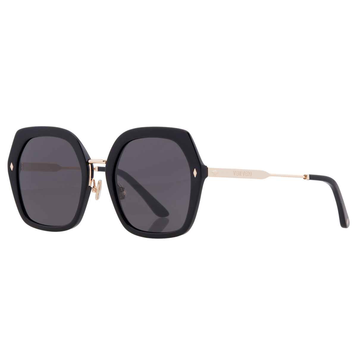 vedi vero grey hexagonal ladies sunglasses vvcc13 blk 55 vedi vero grey hexagonal ladies sunglasses vvcc13 blk 55