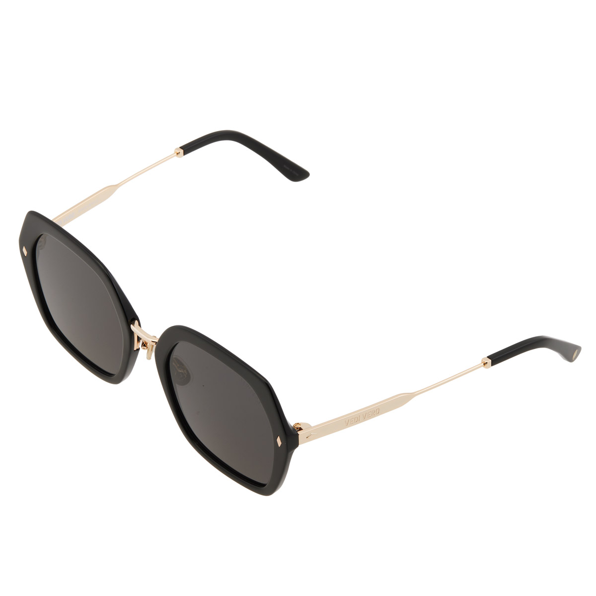 vedi vero grey hexagonal ladies sunglasses vvcc13 blk 55 vedi vero grey hexagonal ladies sunglasses vvcc13 blk 55