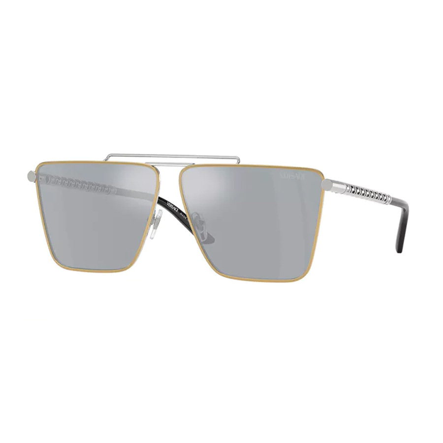 versace blue/silver mirror navigator men's sunglasses ve2266 15141u 64 versace blue/silver mirror navigator men's sunglasses ve2266 15141u 64