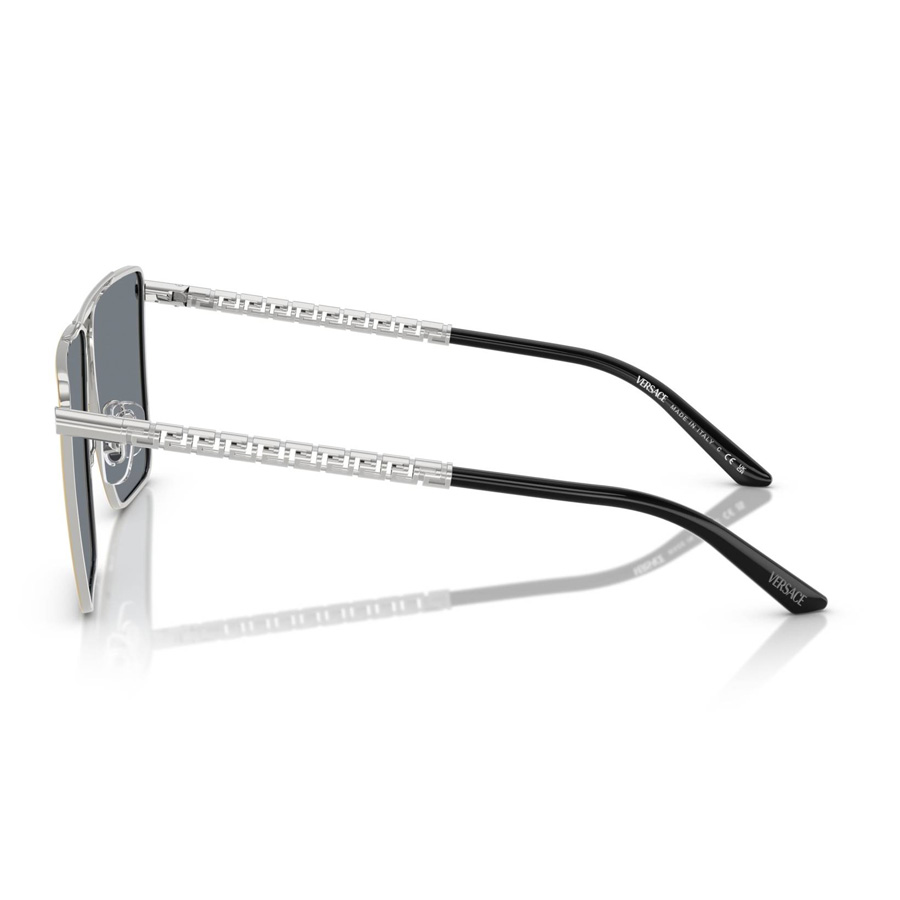versace blue/silver mirror navigator men's sunglasses ve2266 15141u 64 versace blue/silver mirror navigator men's sunglasses ve2266 15141u 64