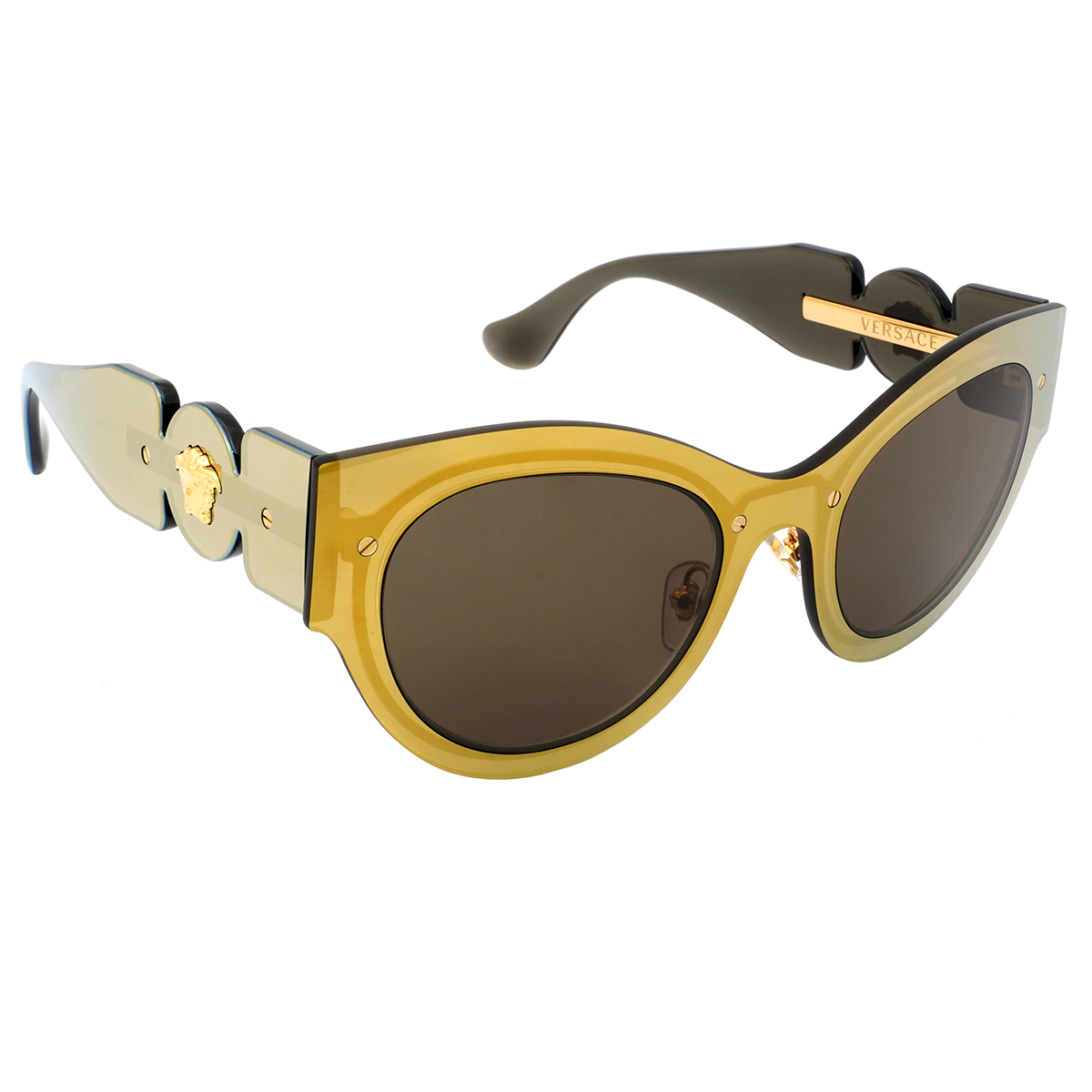 versace brown cat eye ladies sunglasses ve2234 1002/3 53 versace brown cat eye ladies sunglasses ve2234 1002/3 53