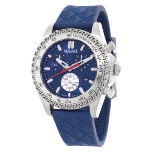 Витрина versace chronograph quartz blue dial men's watch ve9k00124