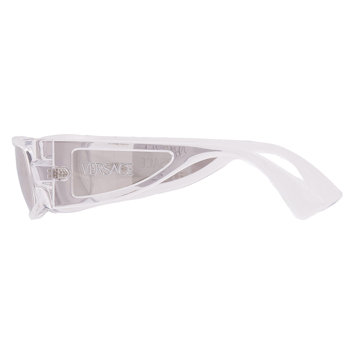 versace clear mirror silver wrap men's sunglasses ve4482 148/8v 57 versace clear mirror silver wrap men's sunglasses ve4482 148/8v 57