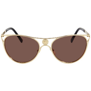 versace dark brown butterfly ladies sunglasses ve2237 125273 57