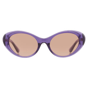 versace dark brown oval ladies sunglasses ve4455u 5353/3 53