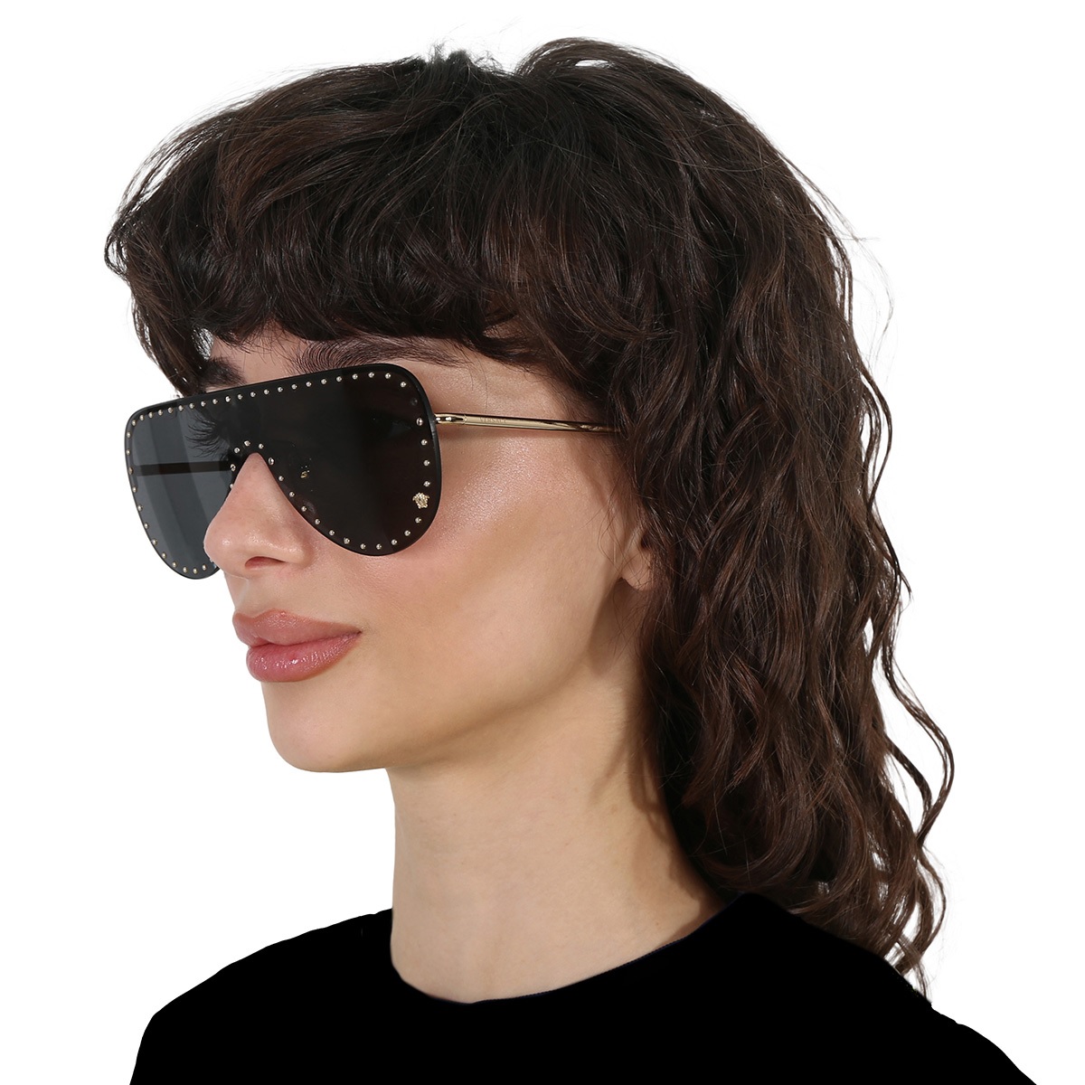 versace dark gray irregular ladies sunglasses ve2230b 100287 45 versace dark gray irregular ladies sunglasses ve2230b 100287 45