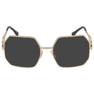 versace dark gray irregular ladies sunglasses ve2248 100287 58