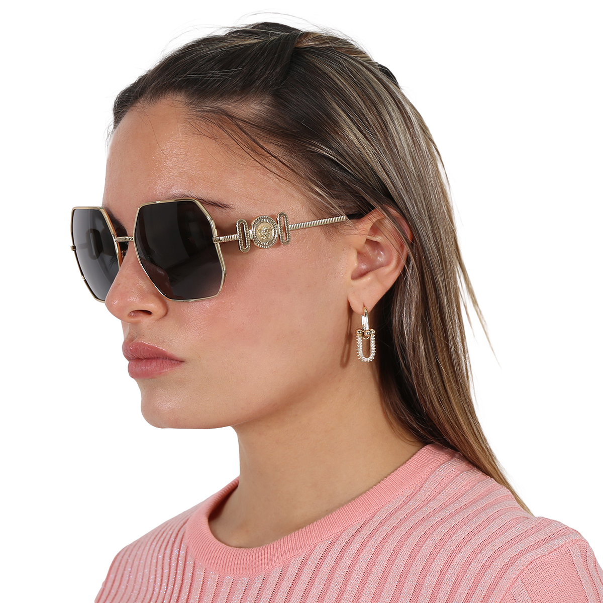 versace dark gray irregular ladies sunglasses ve2248 100287 58 versace dark gray irregular ladies sunglasses ve2248 100287 58