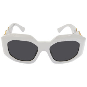versace dark gray irregular ladies sunglasses ve4424u 314/87 56