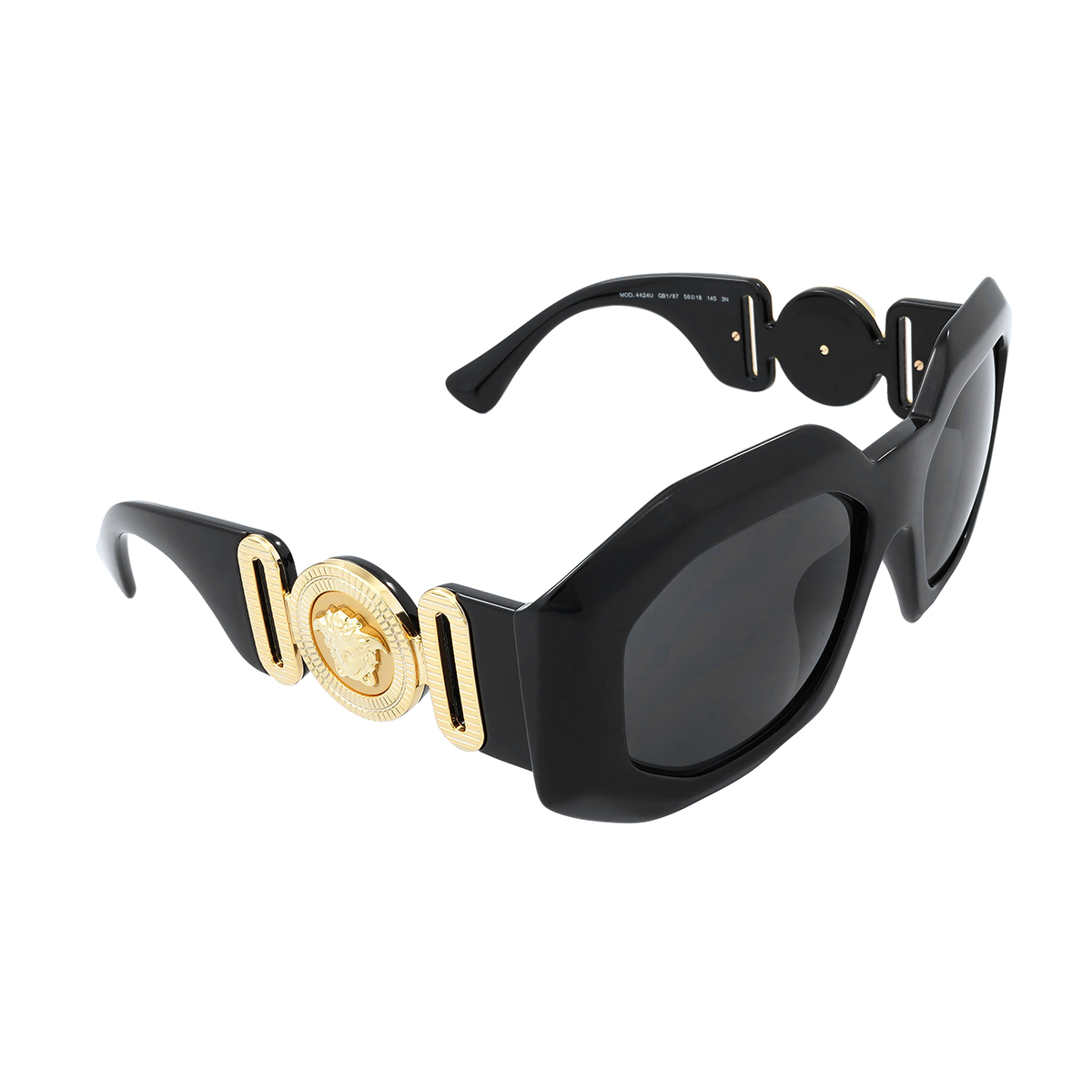 versace dark gray irregular ladies sunglasses ve4424u gb1/8756 versace dark gray irregular ladies sunglasses ve4424u gb1/8756