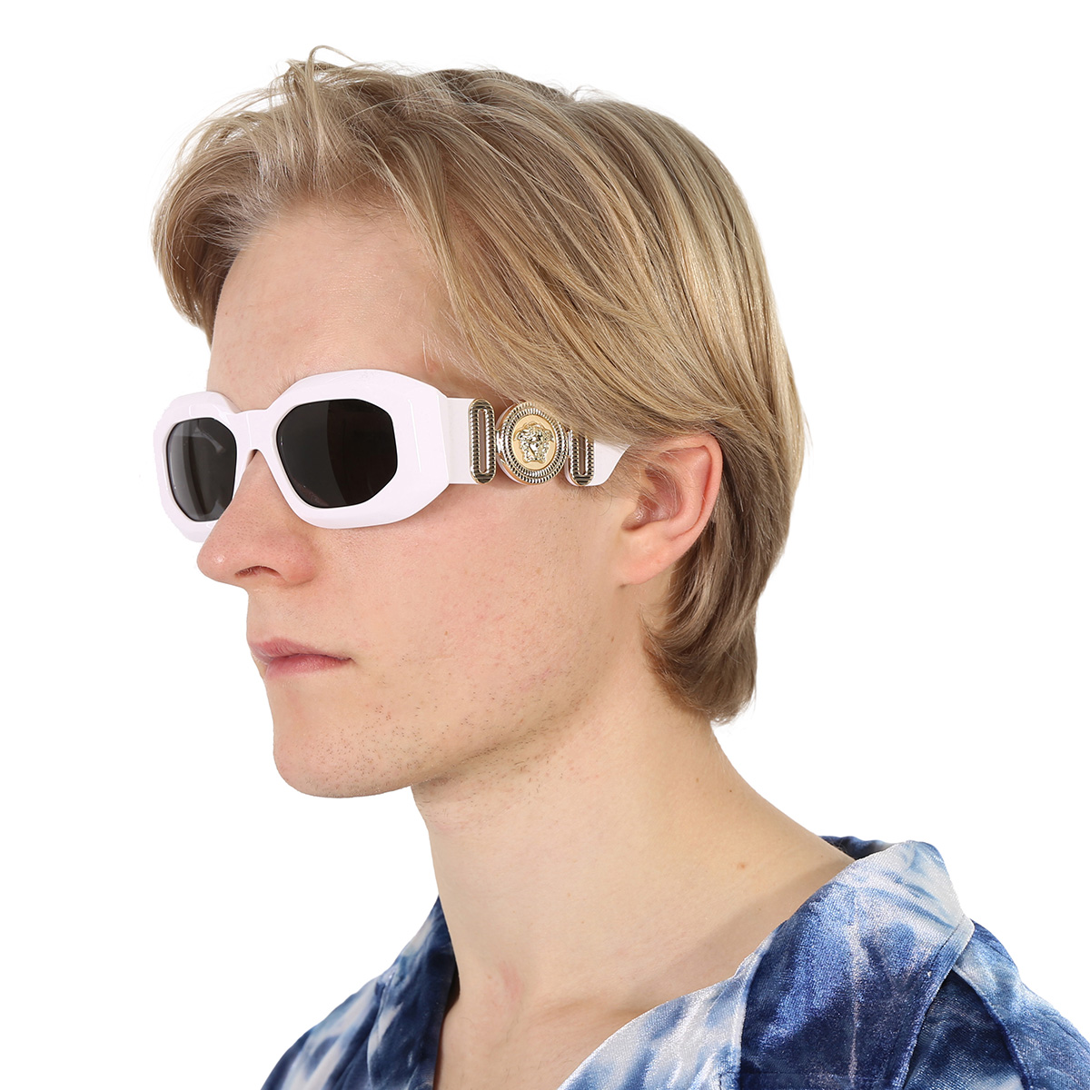 versace dark gray irregular men's sunglasses ve4425u 314/87 53 versace dark gray irregular men's sunglasses ve4425u 314/87 53