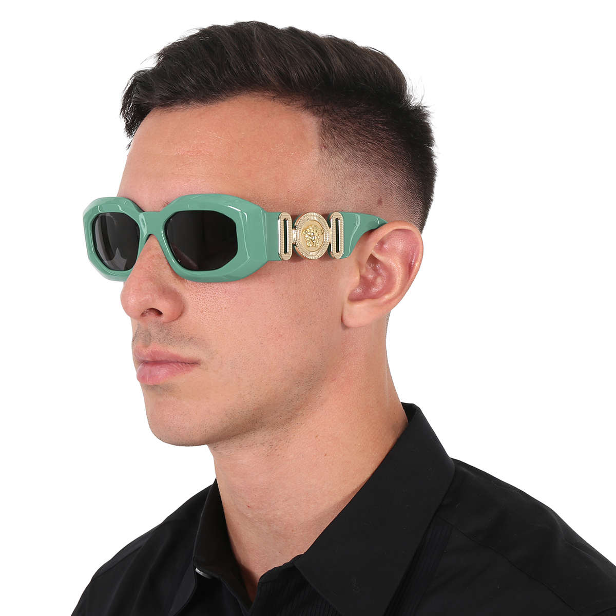 versace dark gray irregular men's sunglasses ve4425u 536487 53 versace dark gray irregular men's sunglasses ve4425u 536487 53