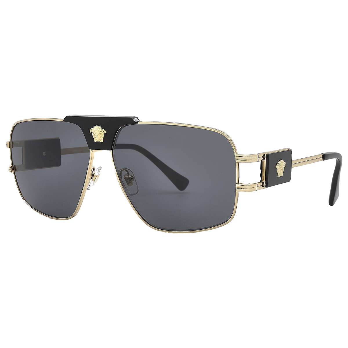 versace dark gray navigator men's sunglasses ve2251 100287 63 versace dark gray navigator men's sunglasses ve2251 100287 63