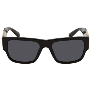 Витрина versace dark gray rectangular men's sunglasses ve4406 gb1/87 56