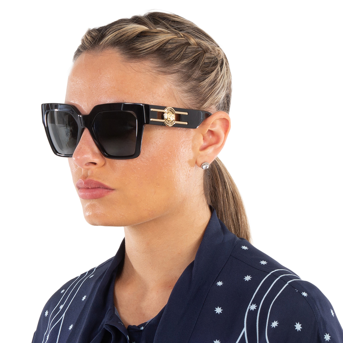 versace dark grey butterfly ladies sunglasses ve4458 gb1/87 54 versace dark grey butterfly ladies sunglasses ve4458 gb1/87 54