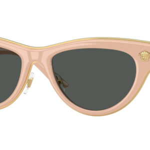 Home versace dark grey cat eye ladies sunglasses ve2273 549487 52