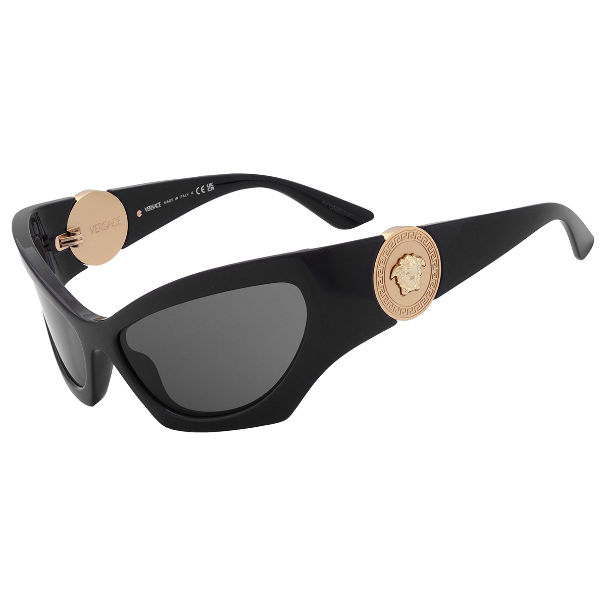 versace dark grey cat eye ladies sunglasses ve4450 gb1/87 60 versace dark grey cat eye ladies sunglasses ve4450 gb1/87 60