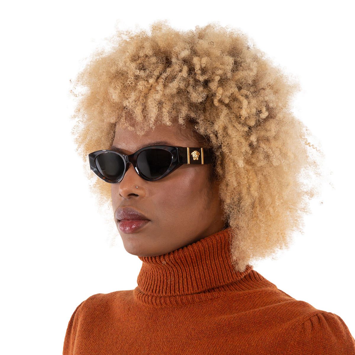 versace dark grey cat eye ladies sunglasses ve4454 542987 55 versace dark grey cat eye ladies sunglasses ve4454 542987 55