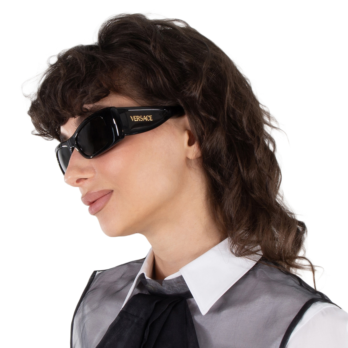 versace dark grey cat eye ladies sunglasses ve4481 gb1/87 54 versace dark grey cat eye ladies sunglasses ve4481 gb1/87 54