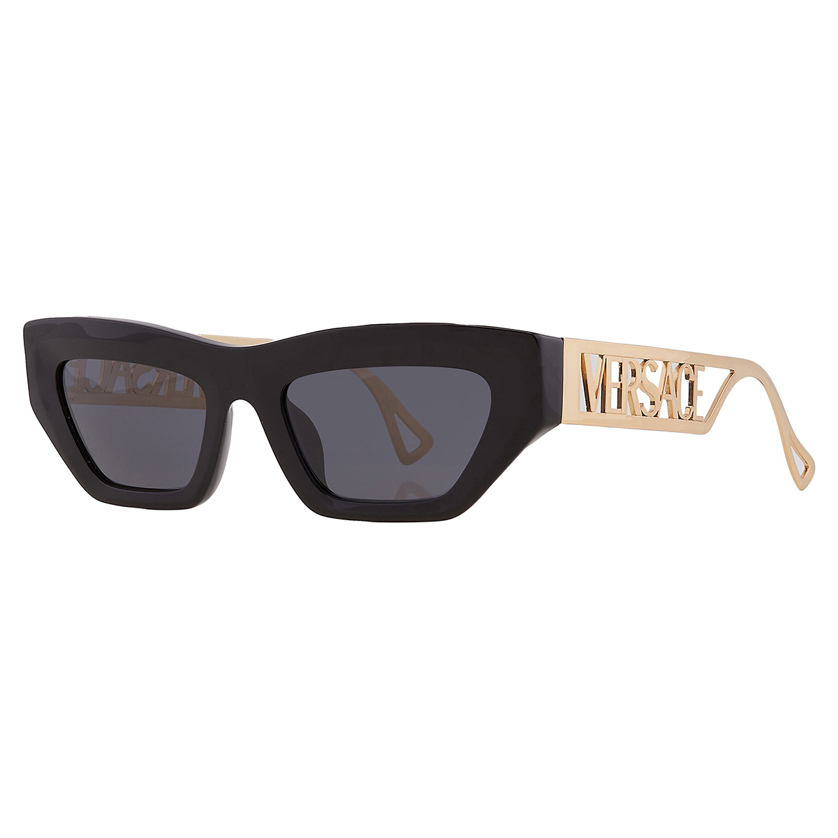versace dark grey irregular ladies sunglasses ve4432u gb1/87 53 versace dark grey irregular ladies sunglasses ve4432u gb1/87 53