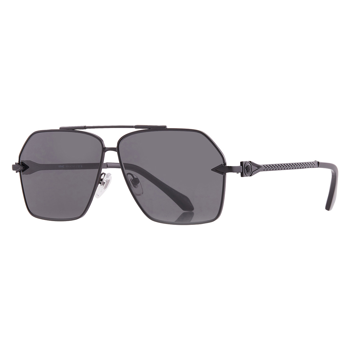 versace dark grey irregular men's sunglasses ve2284 143687 63 versace dark grey irregular men's sunglasses ve2284 143687 63