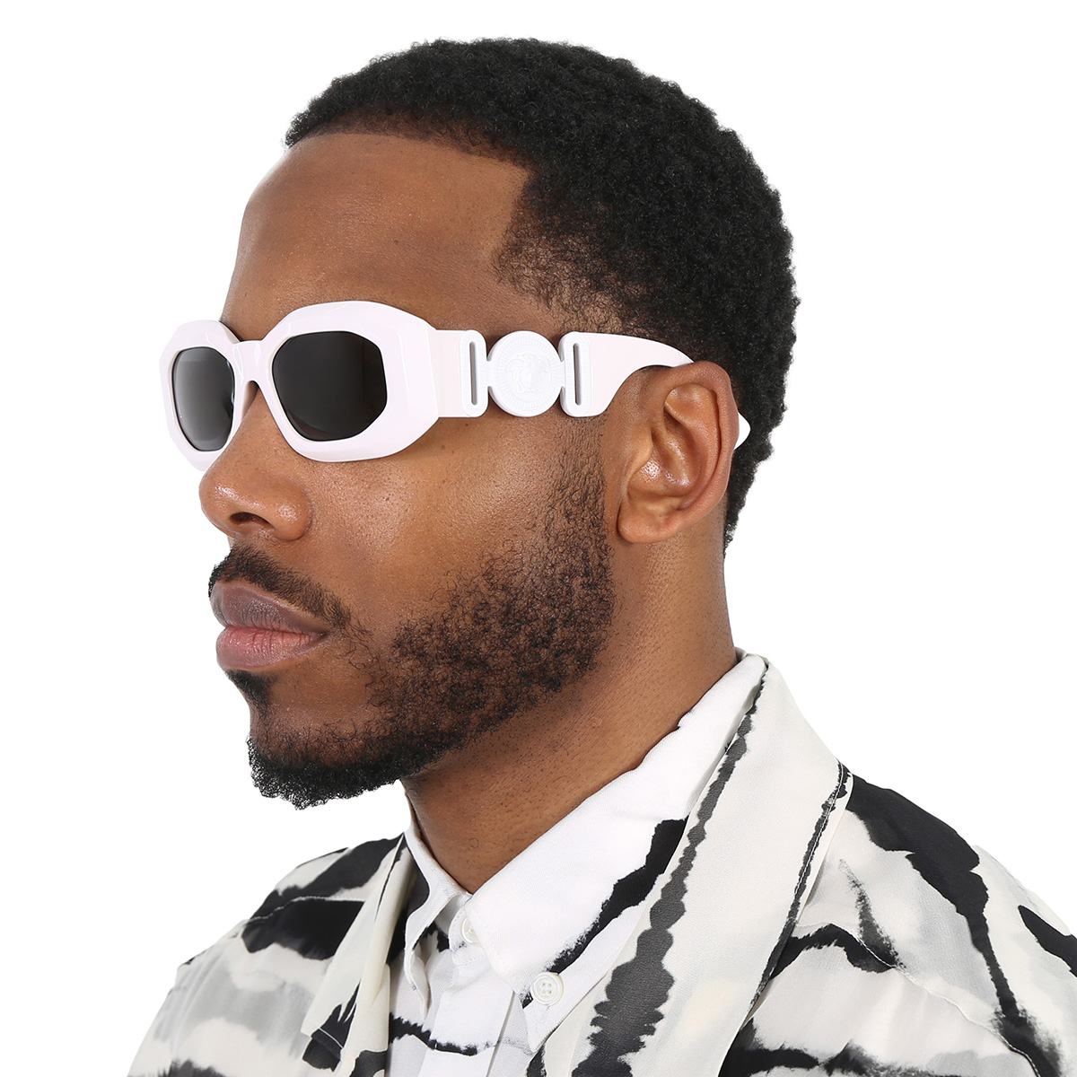 versace dark grey irregular men's sunglasses ve4425u 543887 53 versace dark grey irregular men's sunglasses ve4425u 543887 53