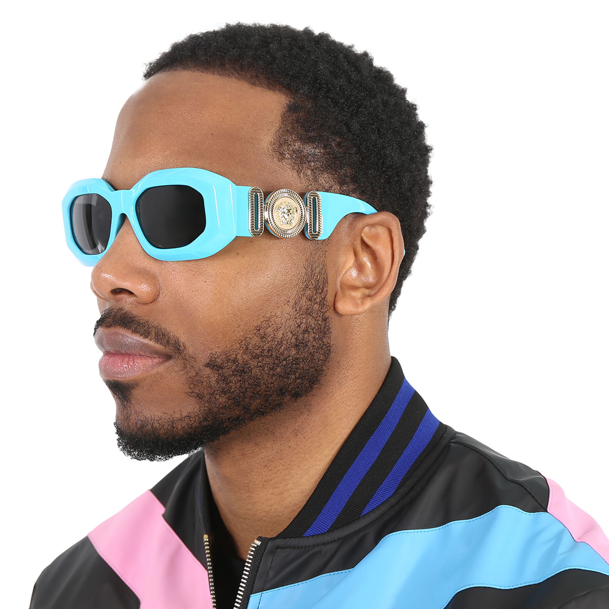 versace dark grey irregular men's sunglasses ve4425u 543987 53 versace dark grey irregular men's sunglasses ve4425u 543987 53