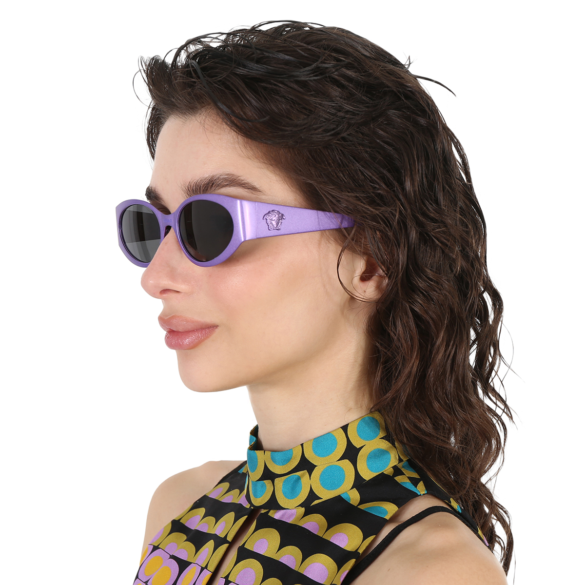 versace dark grey oval ladies sunglasses ve2263 150287 56 versace dark grey oval ladies sunglasses ve2263 150287 56