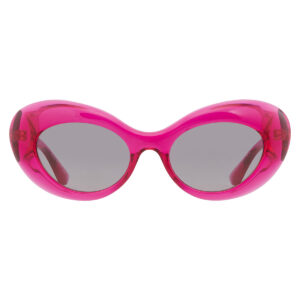 versace dark grey oval ladies sunglasses ve4456u 533487 52