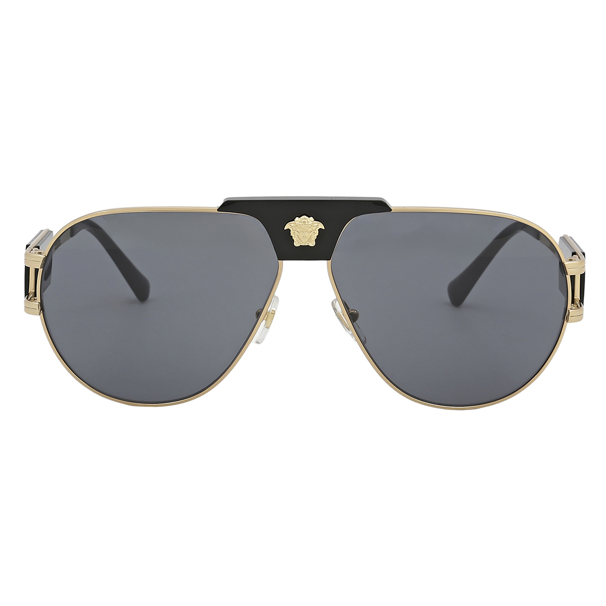 versace dark grey pilot men's sunglasses ve2252 100287 63 versace dark grey pilot men's sunglasses ve2252 100287 63