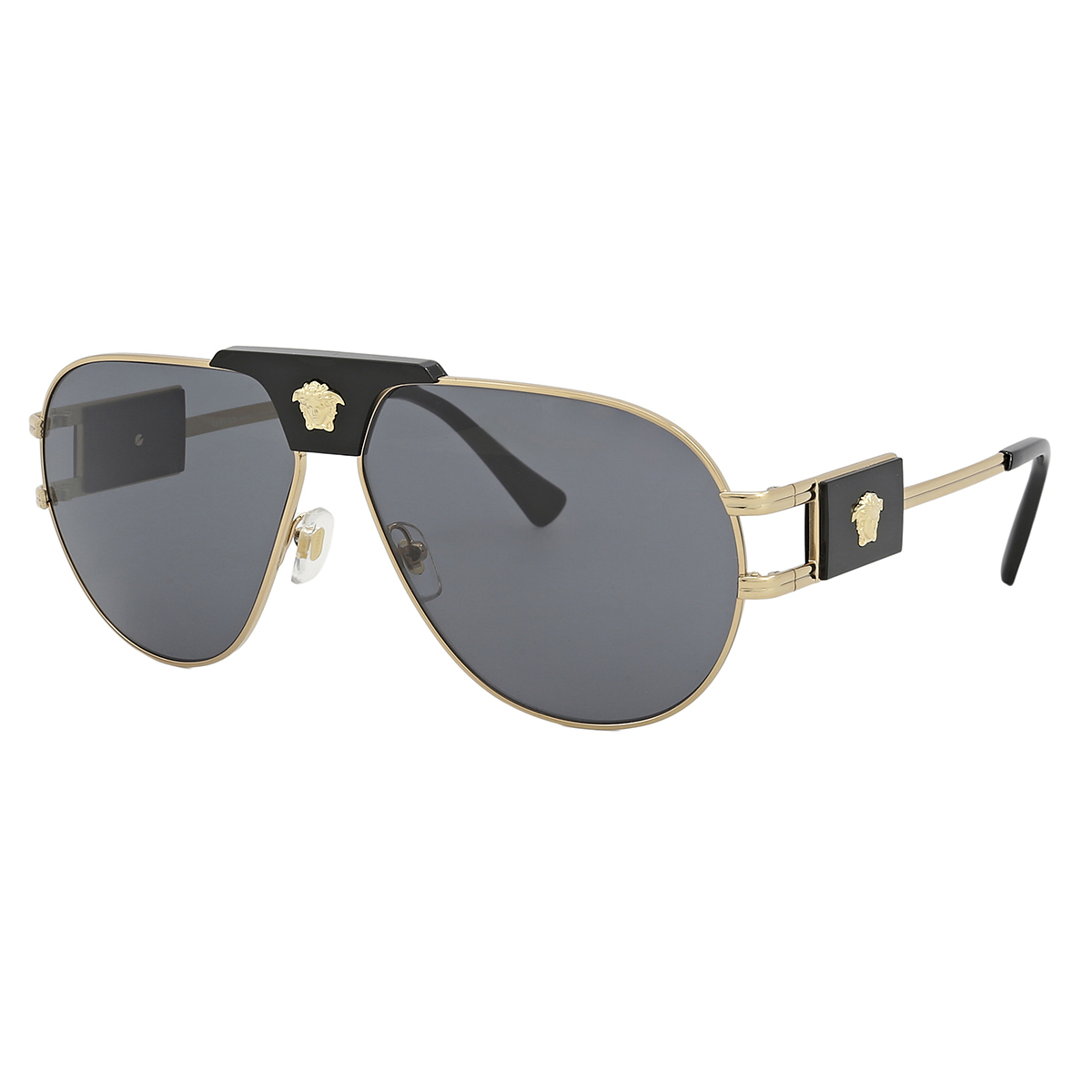 versace dark grey pilot men's sunglasses ve2252 100287 63 versace dark grey pilot men's sunglasses ve2252 100287 63