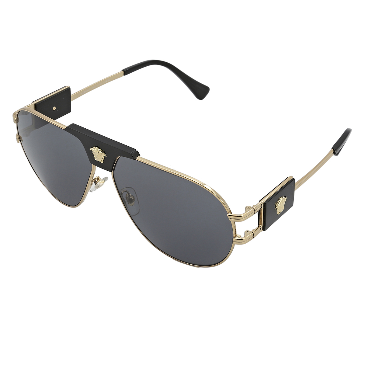 versace dark grey pilot men's sunglasses ve2252 100287 63 versace dark grey pilot men's sunglasses ve2252 100287 63