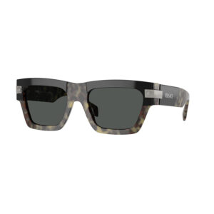 versace dark grey rectangular men's sunglasses ve4464 545687 55