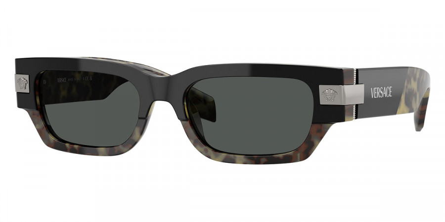versace dark grey rectangular men's sunglasses ve4465f 545687 53 versace dark grey rectangular men's sunglasses ve4465f 545687 53