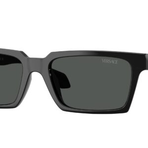 versace dark grey rectangular men's sunglasses ve4490u gb1/87 55