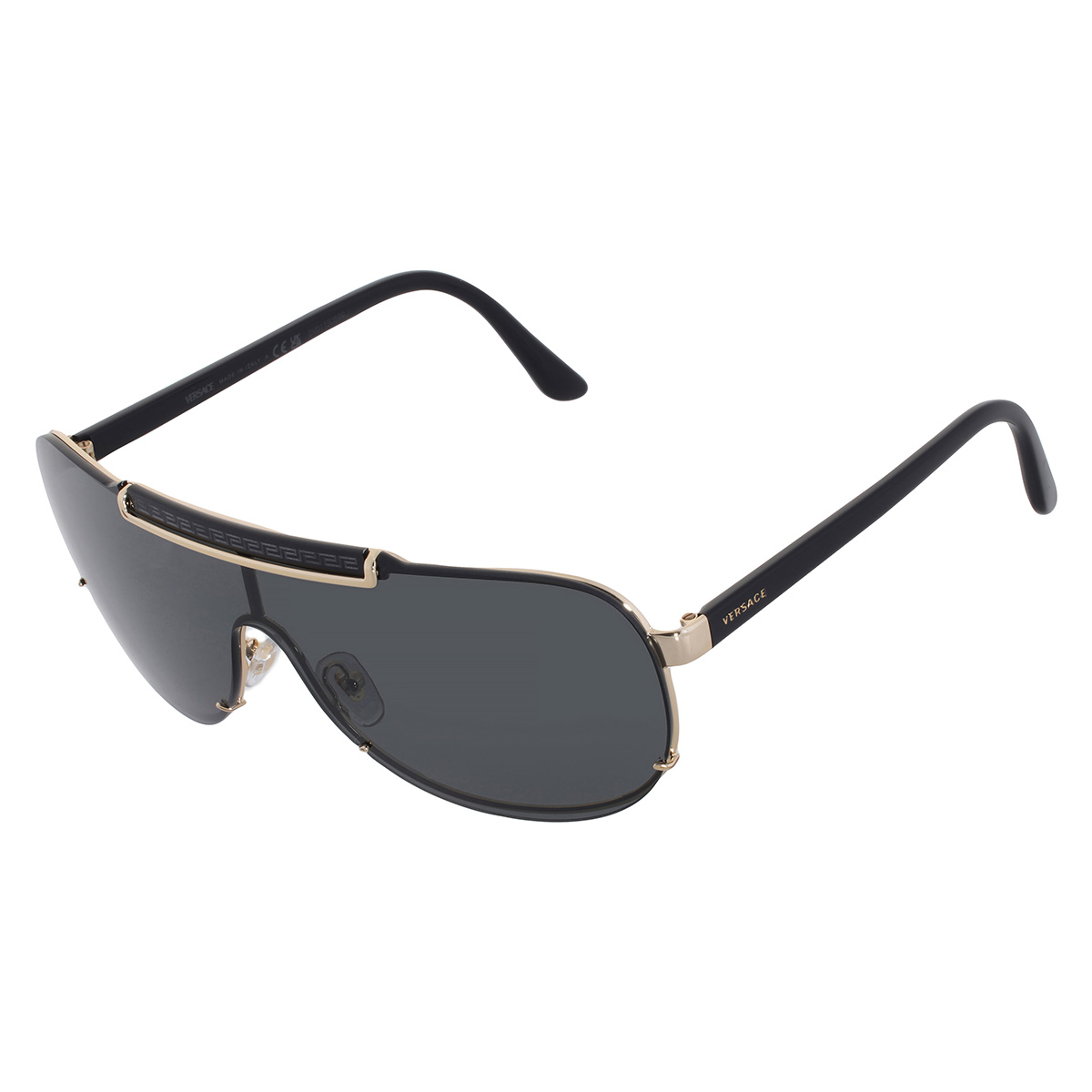 versace dark grey shield men's sunglasses ve2140 100287 140 versace dark grey shield men's sunglasses ve2140 100287 140